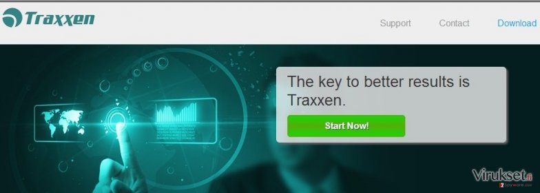 Traxxen mainosohjelma kuvankaappaus Traxxen mainosohjelma kuvankaappaus
