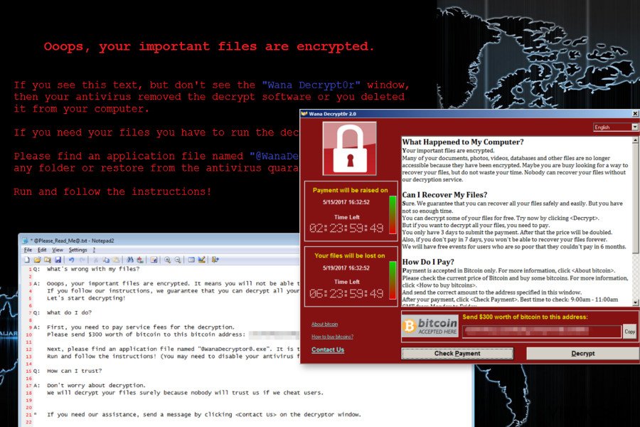 Wana Decrypt0r lunnasohjelma virus Wana Decrypt0r lunnasohjelma virus