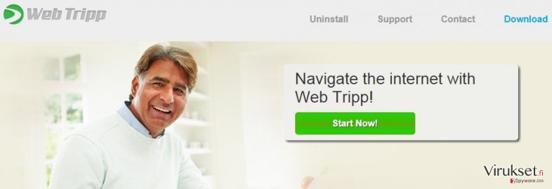 Web Tripp mainokset kuvankaappaus Web Tripp mainokset kuvankaappaus
