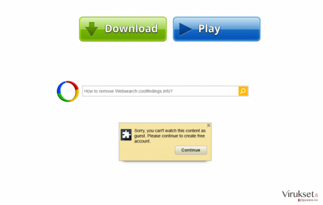 Websearch.coolfindings.info