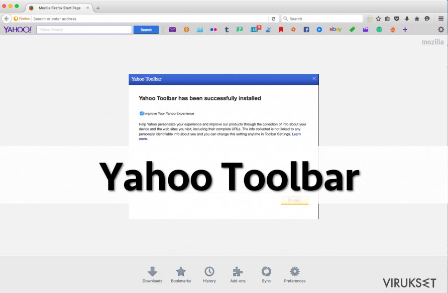 Yahoo Toolbar on Firefox