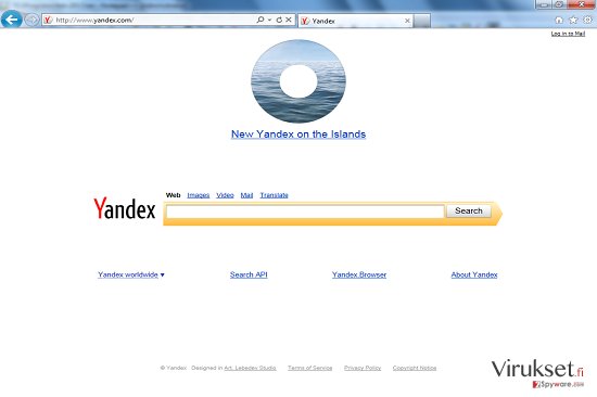 Yandex Työkalupalkki Uudellenohjaus kuvankaappaus Yandex Työkalupalkki Uudellenohjaus kuvankaappaus