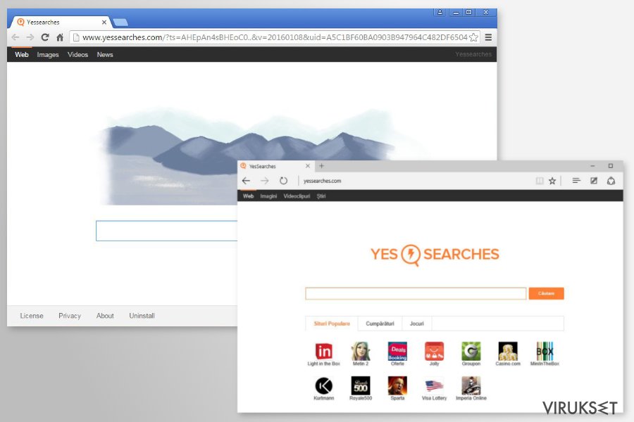 YesSearches.com uudelleenohjaus kuvankaappaus YesSearches.com uudelleenohjaus kuvankaappaus
