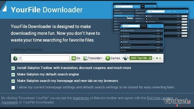 YourFile Downloader kuvankaappaus YourFile Downloader kuvankaappaus